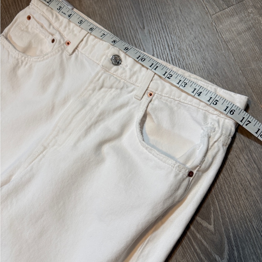 GRLFRND “The Harlow” High-Rise Bootcut Jeans with Slit – White – Size 30 - Picture 8 of 12